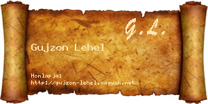 Gujzon Lehel névjegykártya